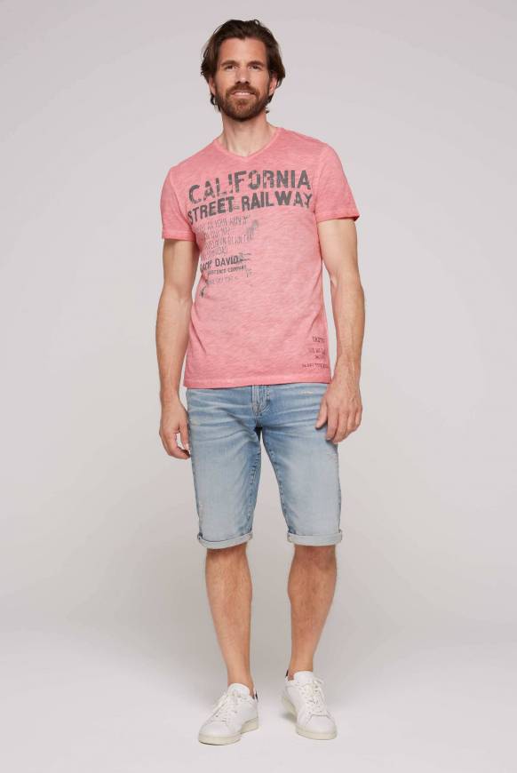 Soccx T-Shirt mit V-Neck im Vintage Style sunrise M Zeitbegrenzte Promotion