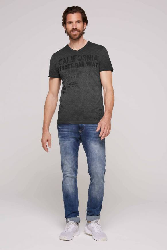 Soccx T-Shirt mit V-Neck im Vintage Style black M Bis zu 65% Rabatt