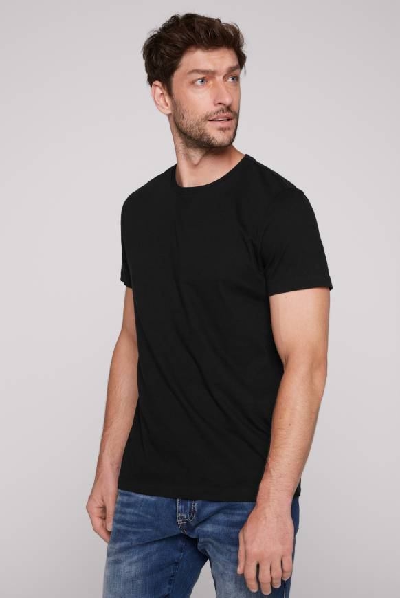 Soccx Basic T-Shirt Rundhals 2er-Pack black 50% Rabatt für begrenzte Zeit