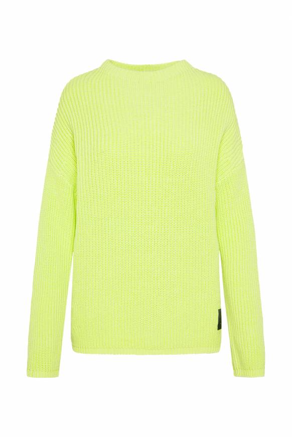 Soccx Rippstrickpullover Stone Washed yellow lime Exklusive Angebote