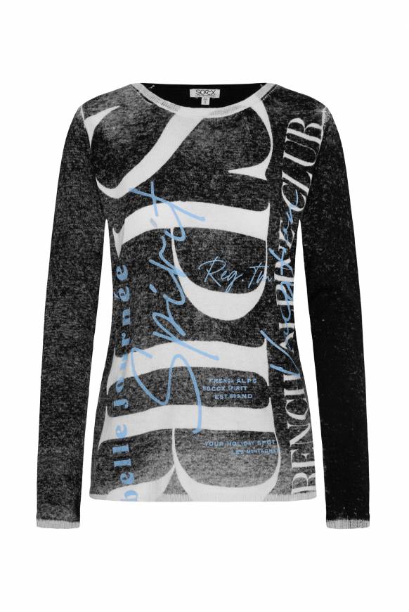 Soccx Pullover mit Acid Prints black Blitzangebot