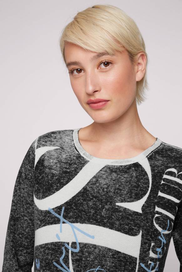 Soccx Pullover mit Acid Prints black Blitzangebot