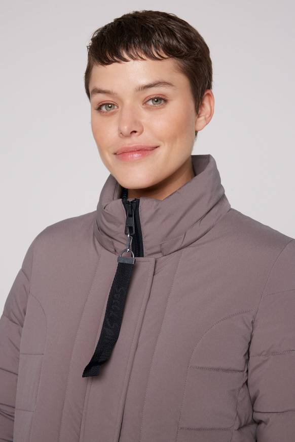Soccx Puffer-Jacke mit abtrennbarer Kapuze brown Super Sparpreis
