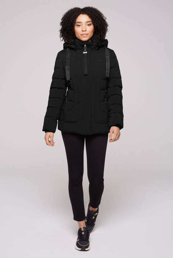 Soccx Puffer-Jacke mit abtrennbarer Kapuze black Wochenangebot