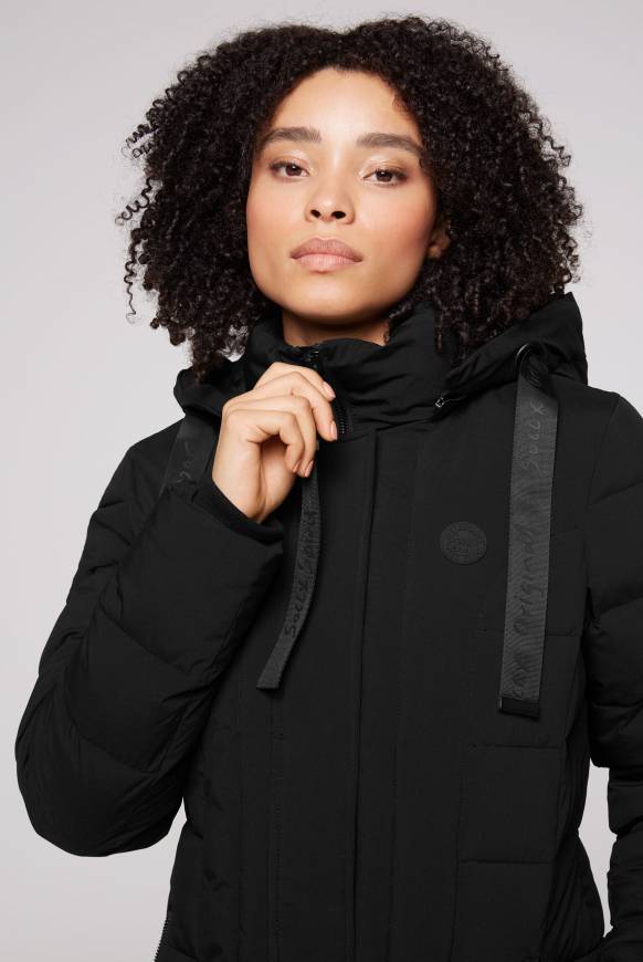 Soccx Puffer-Jacke mit abtrennbarer Kapuze black Wochenangebot
