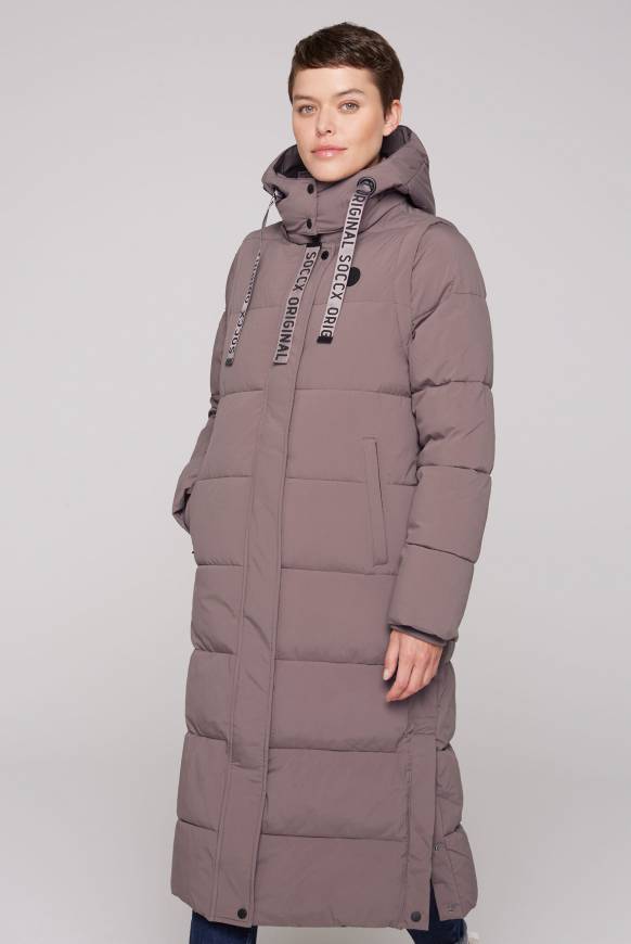 Soccx 2-in-1 Puffer Coat und Weste brown Neueste Stile
