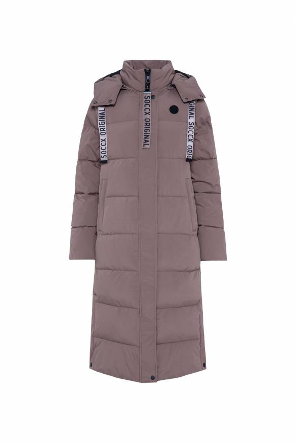 Soccx 2-in-1 Puffer Coat und Weste brown Neueste Stile