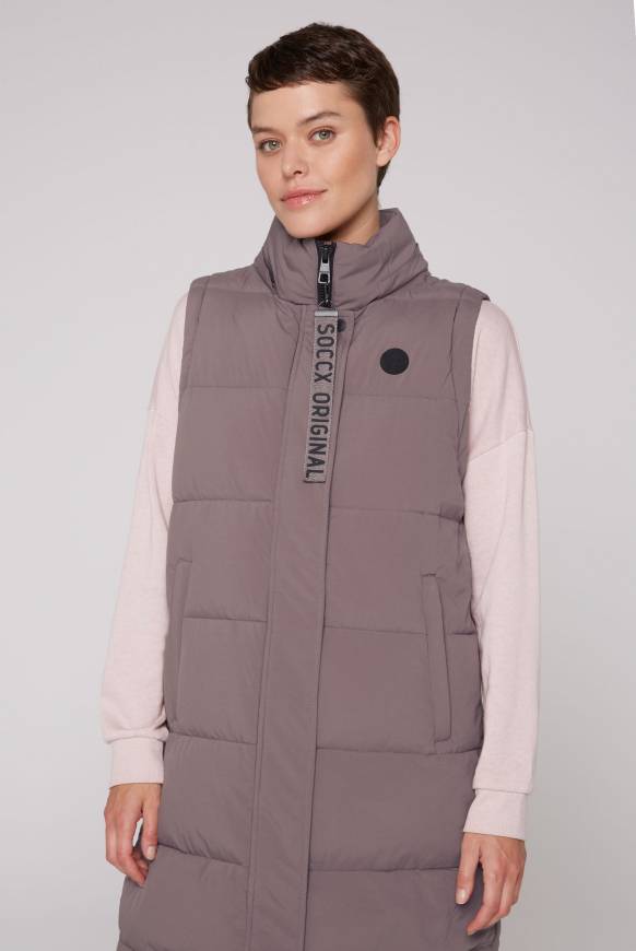 Soccx 2-in-1 Puffer Coat und Weste brown Neueste Stile