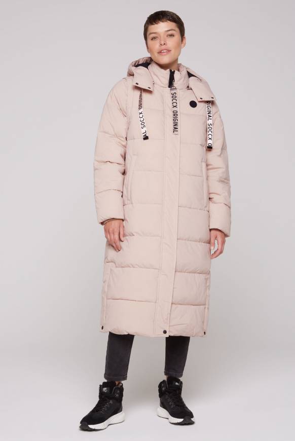 Soccx 2-in-1 Puffer Coat und Weste light beige Letzte 2 Tage