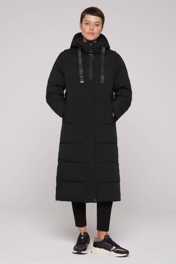 Soccx 2-in-1 Puffer Coat und Weste black Letzter Tag