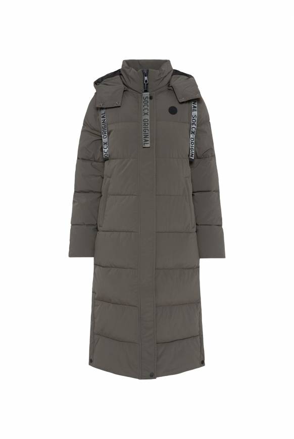 Soccx 2-in-1 Puffer Coat und Weste olive Zeitbegrenzte Promotion