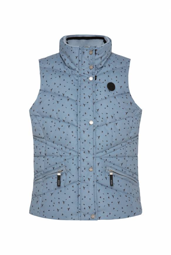 Soccx Steppweste mit filigranem All Over Print cool grey Bis zu 65% Rabatt