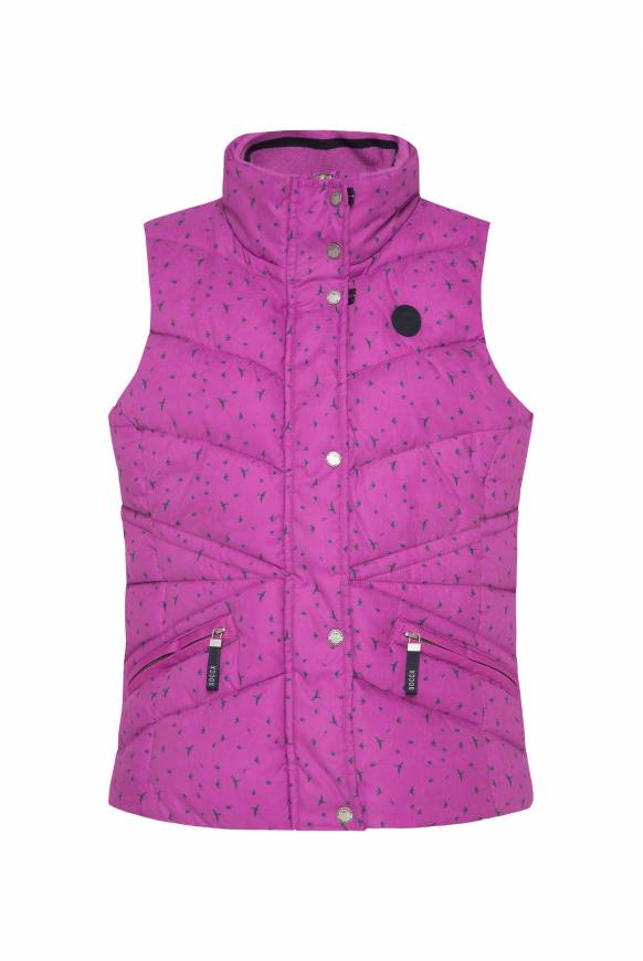 Soccx Steppweste mit filigranem All Over Print iced berry Nur für heute
