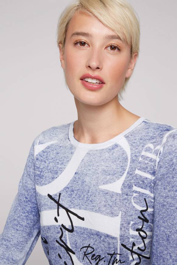 Soccx Pullover mit Acid Prints vividblue Begrenzt auf 3 Tage