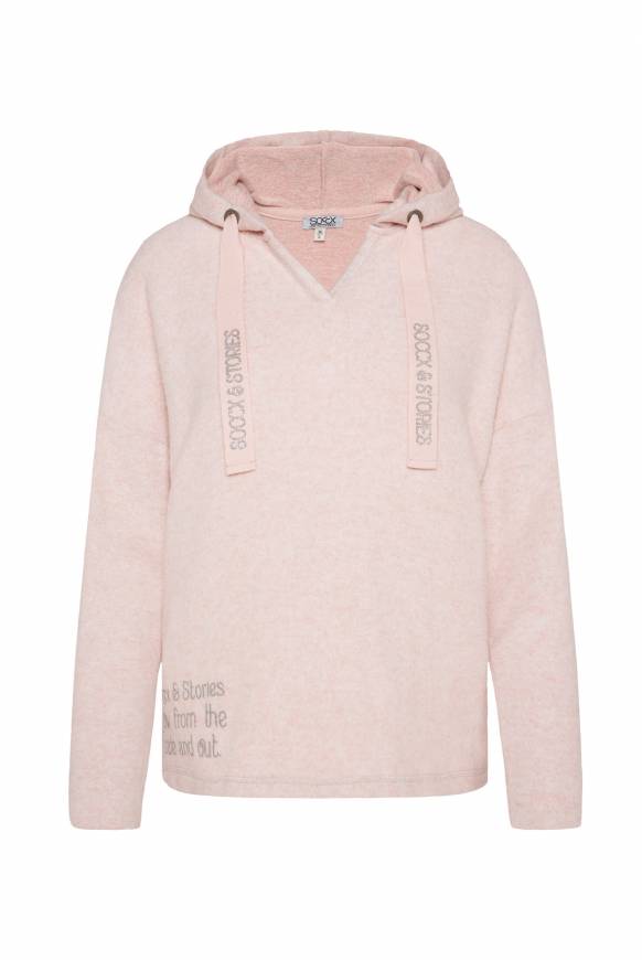 Soccx Kapuzenpullover aus Flauschstrick rose blush Outlet