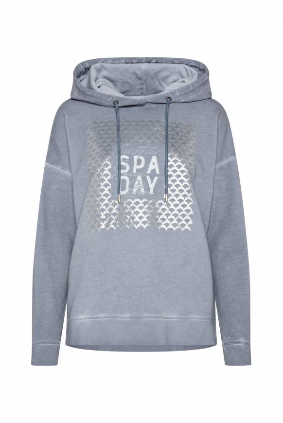 Soccx Hoodie Oil Dyed mit Artwork cold grey Black Friday