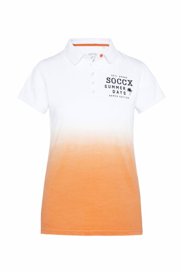 Soccx Poloshirt Dip Dye mit Rücken-Artwork sunstone Begrenzt auf 3 Tage