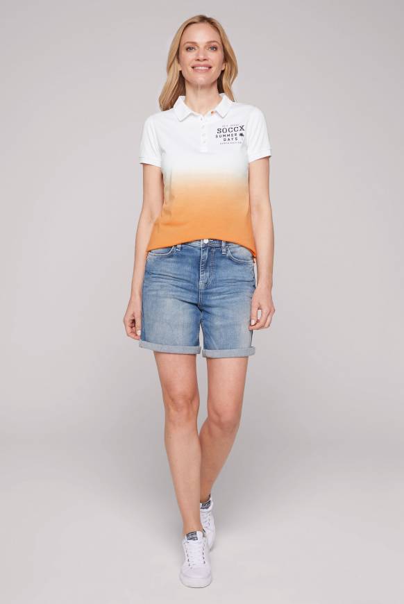 Soccx Poloshirt Dip Dye mit Rücken-Artwork sunstone Begrenzt auf 3 Tage