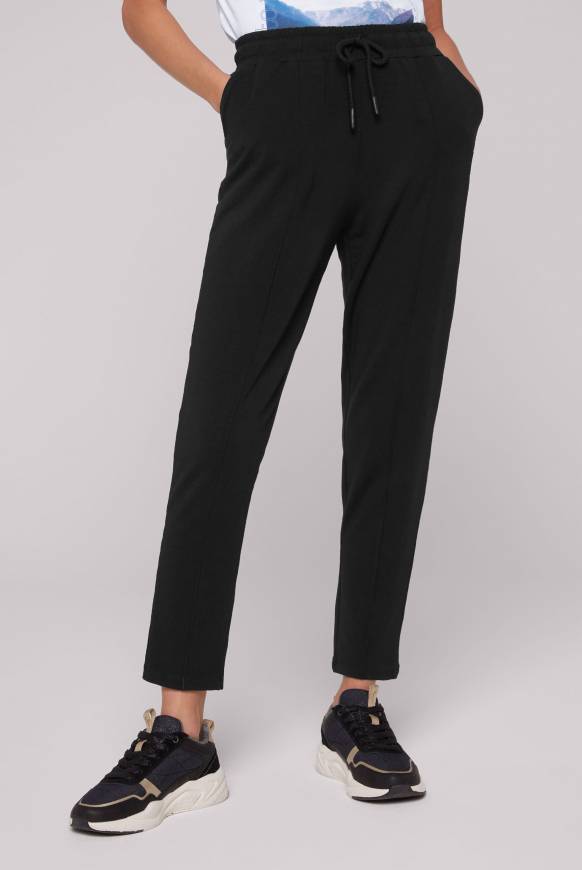Soccx Jerseyhose mit Elastikbund und Biesen black