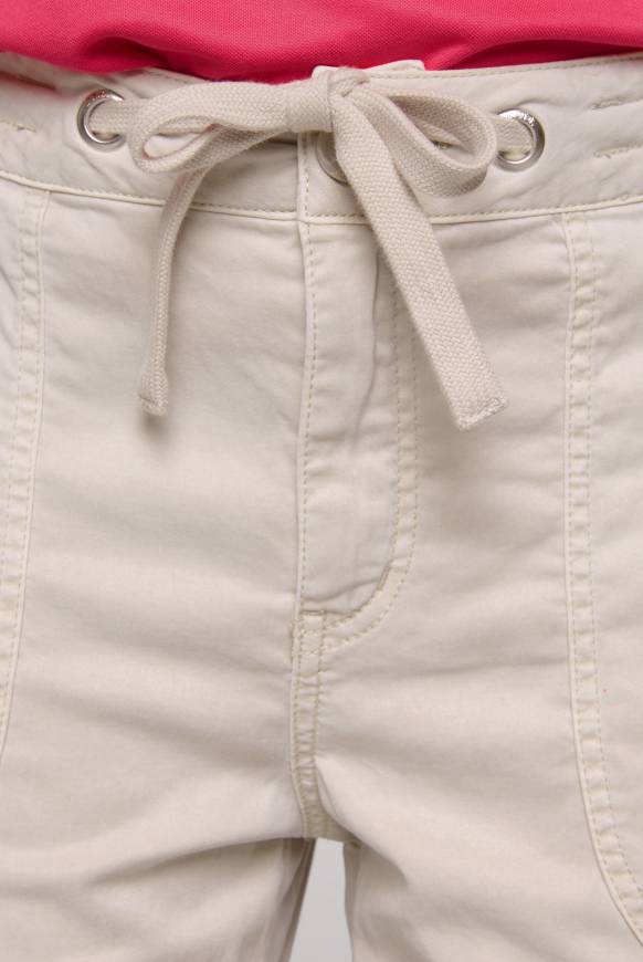 Soccx Cargohose mit Print Artwork stone beige Kostenloser Versand