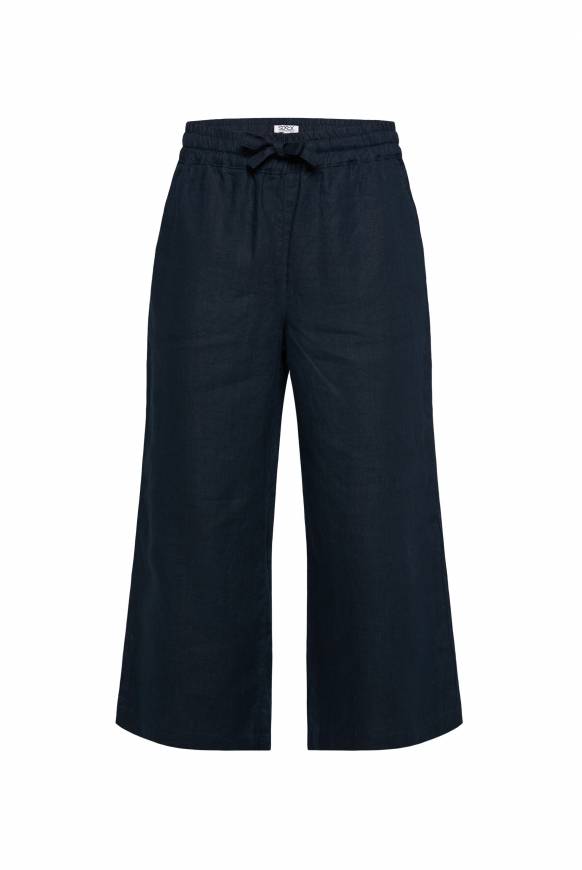 Soccx Culotte aus Leinen mit Elastikbund blue navy Fabrik Onlineshop