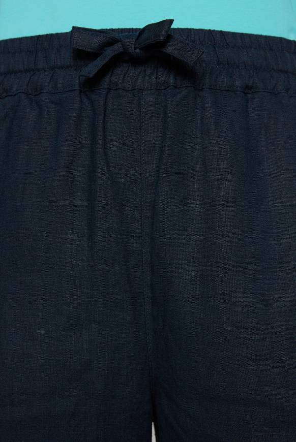Soccx Culotte aus Leinen mit Elastikbund blue navy Fabrik Onlineshop