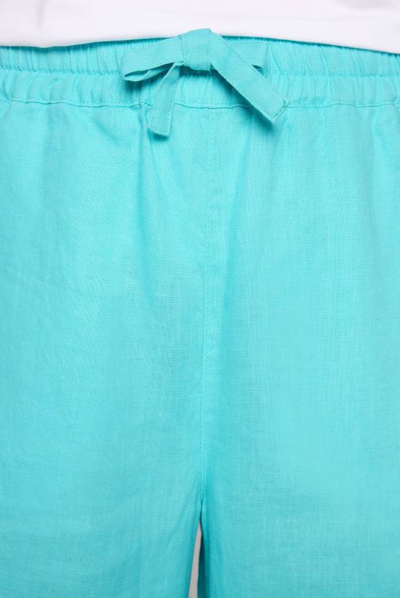 Soccx Culotte aus Leinen mit Elastikbund lagoon blue Fabrikpreis