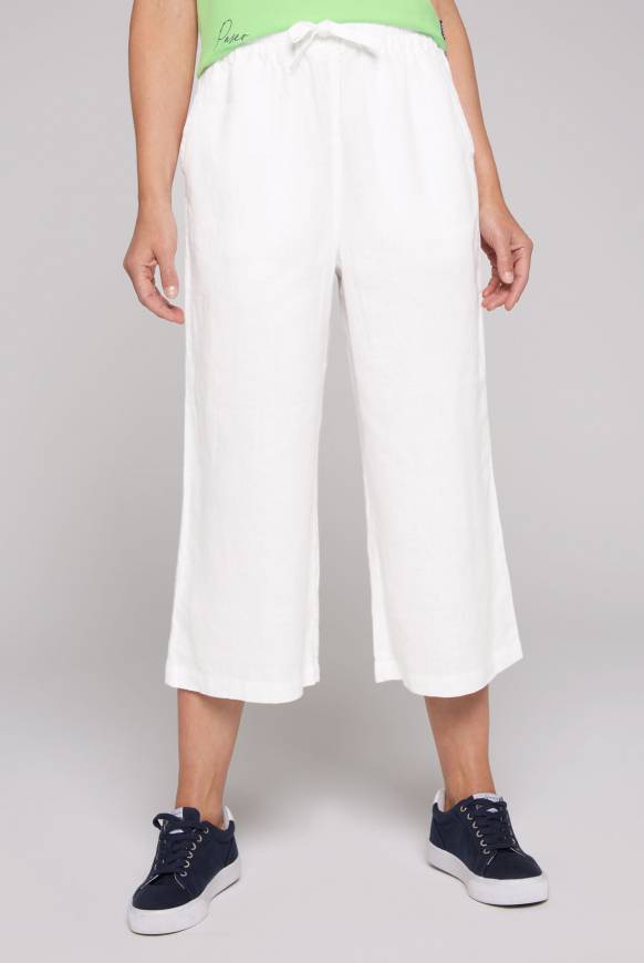 Soccx Culotte aus Leinen mit Elastikbund opticwhite Sonderangebot
