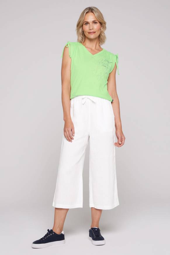 Soccx Culotte aus Leinen mit Elastikbund opticwhite Sonderangebot