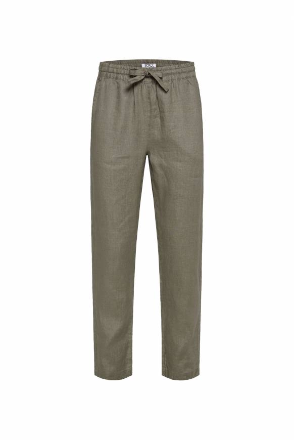 Soccx Klassische Leinenhose mit Elastikbund desert olive XXXL Günstig kaufen
