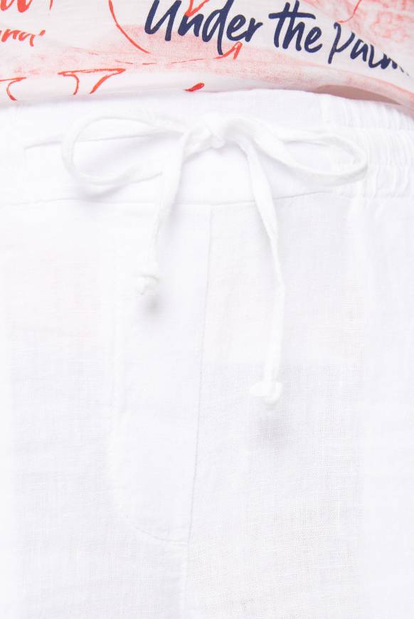 Soccx Leinenhose mit weitem Bein opticwhite Flash Sale