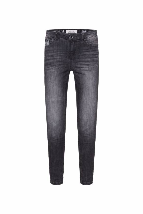 Soccx Jeans MI:RA Slim Fit black vintage Exklusivangebot