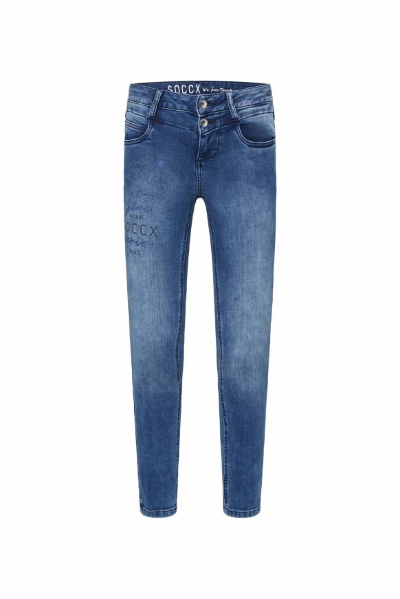 Soccx Jeans MI:RA Slim Fit blue printed jogg Top Angebot