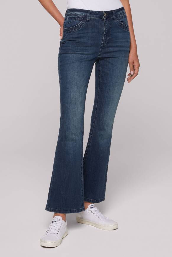 Soccx Flared Jeans PA:LA Regular Fit deep sea Zeitlich begrenztes Angebot