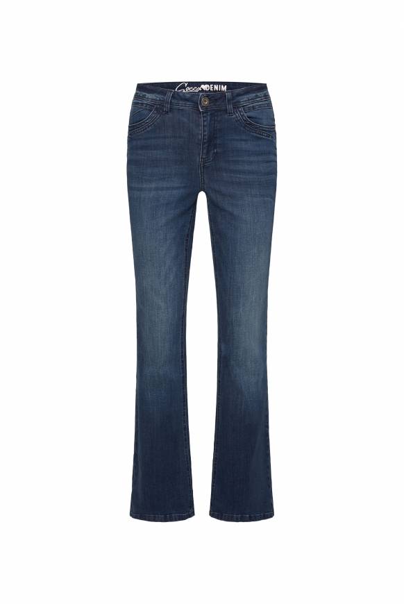 Soccx Flared Jeans PA:LA Regular Fit deep sea Zeitlich begrenztes Angebot