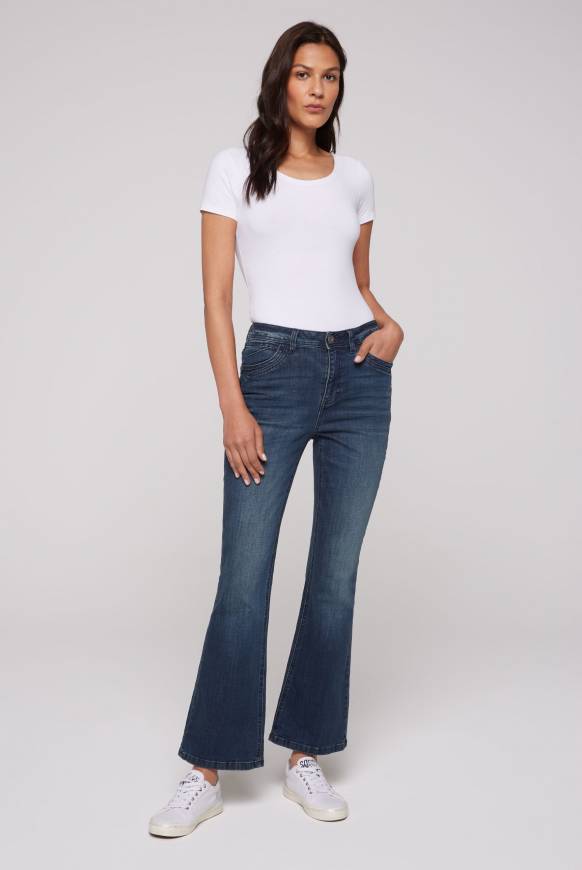 Soccx Flared Jeans PA:LA Regular Fit deep sea Zeitlich begrenztes Angebot