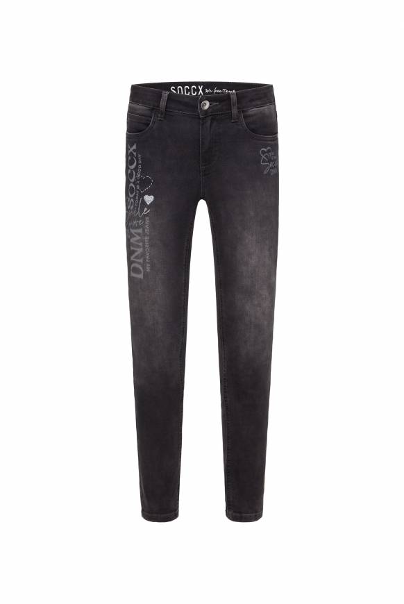 Soccx Jeans MI:RA Slim Fit jogg grey printed Große Rabatte