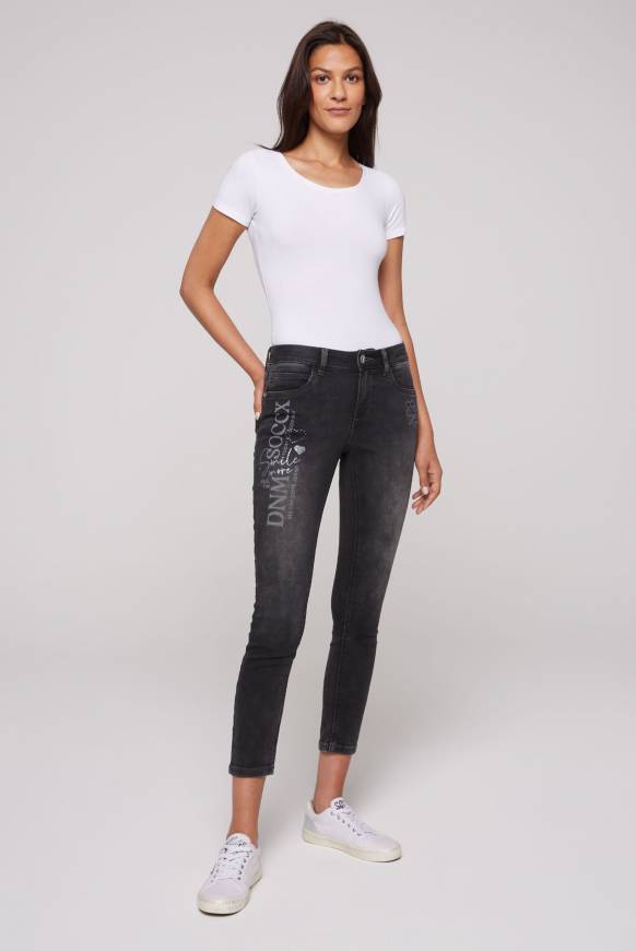 Soccx Jeans MI:RA Slim Fit jogg grey printed Große Rabatte
