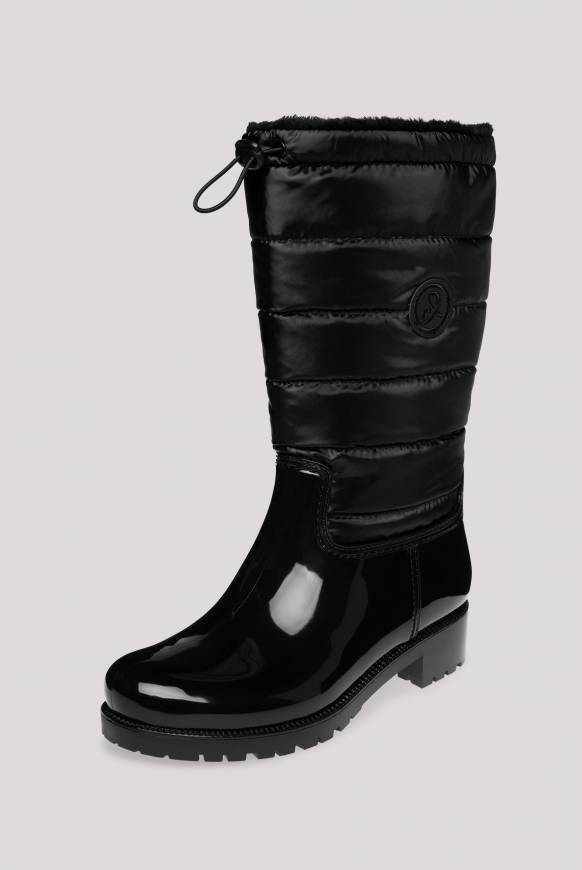 Soccx Gefütteter Gummistiefel mit Steppschaft black