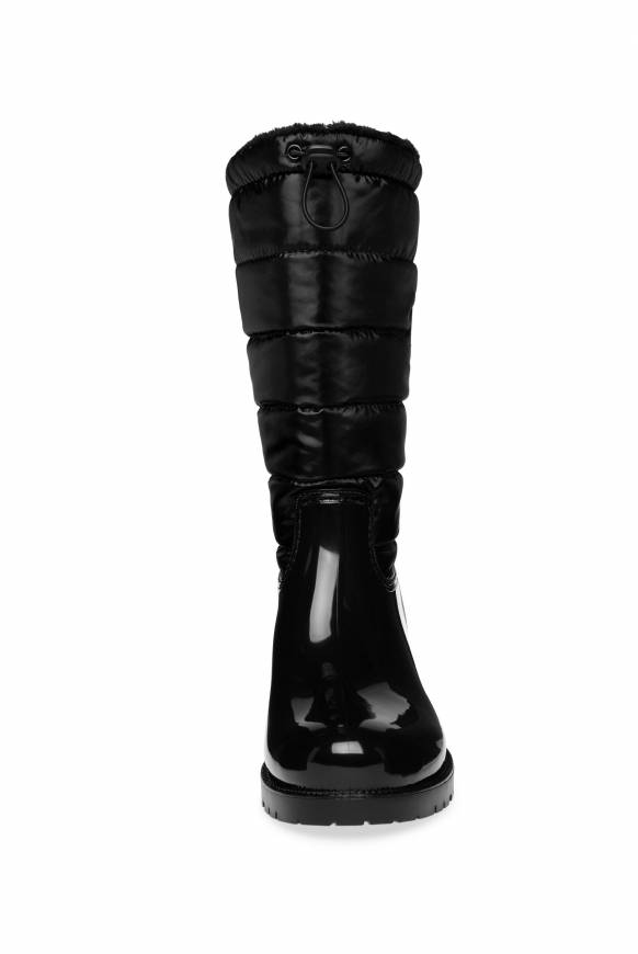 Soccx Gefütteter Gummistiefel mit Steppschaft black Räumungsverkauf