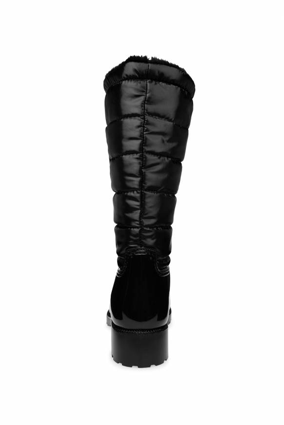 Soccx Gefütteter Gummistiefel mit Steppschaft black Räumungsverkauf