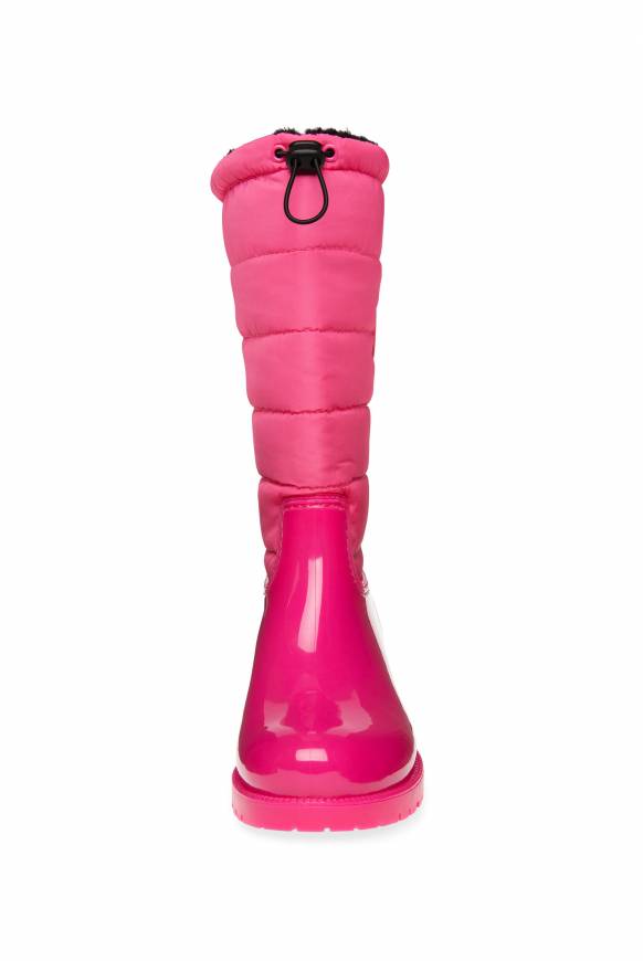 Soccx Gefütteter Gummistiefel mit Steppschaft neon pink Tägliche Deals