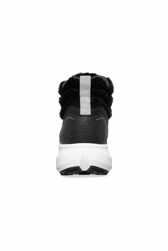 Soccx High Top Sneaker mit Kunstfell-Details black Sonderangebote