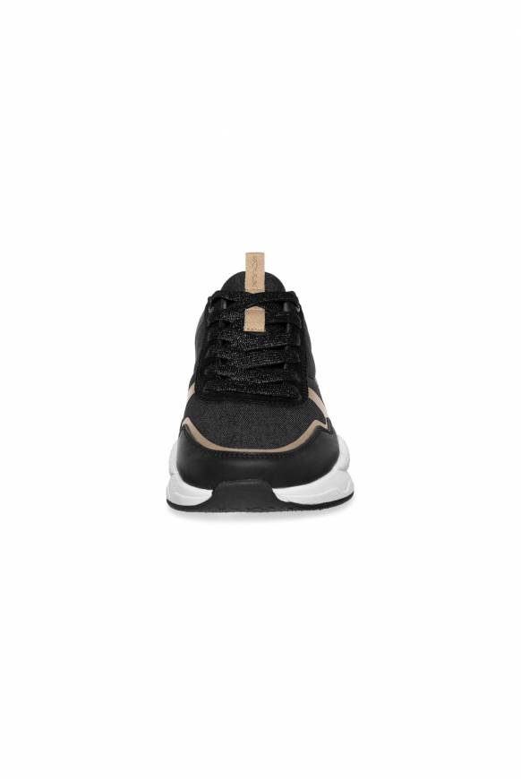 Soccx Leichter Sneaker mit Glitter-Design black VIP-Rabatte