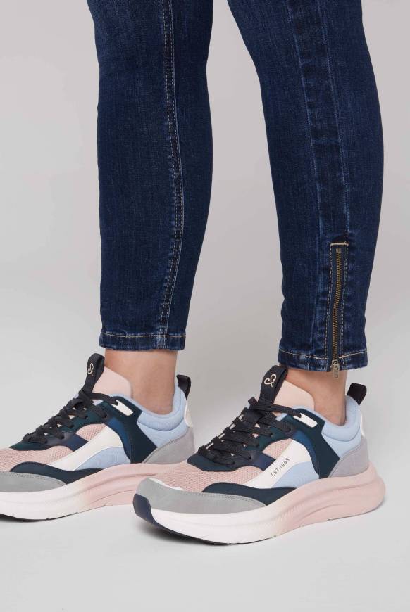 Soccx Sneaker im bunten Materialmix mit Dip-Dye-Sohle rose blush Kostenlose Rückgabe