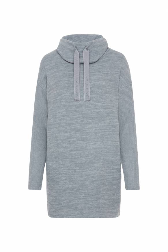Soccx Meliertes Strickkleid mit Rollkragen cold grey melange Zeitbegrenzte Promotion