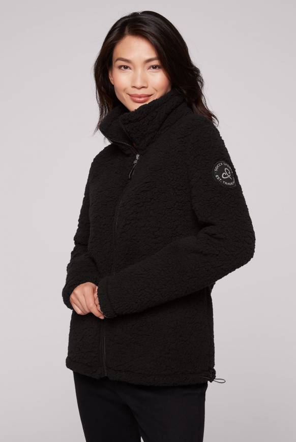 Soccx Sport-Jacke im Sherpa-Look black Bis zu 65% Rabatt