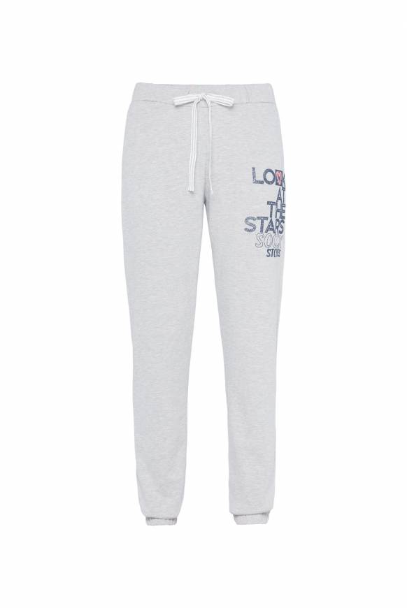 Soccx Sweathose mit Glitter Print grey melange XXL Bis zu 55% Rabatt