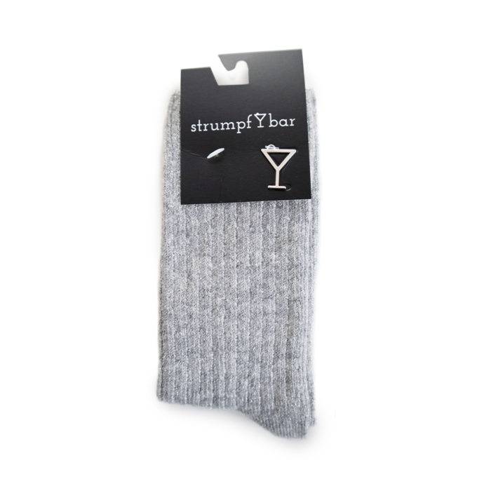 Strumpfbar Winter Sprizz graumelange-silber Letzte 2 Tage