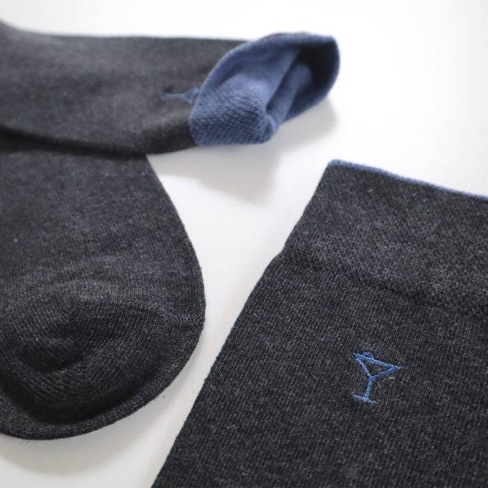 Strumpfbar Cotton Libre Anthrazit Melange/Jeansblau Super Rabatt